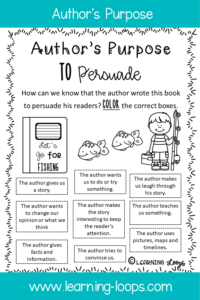 author's purpose for kids