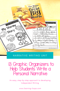 narrative writing grade 1