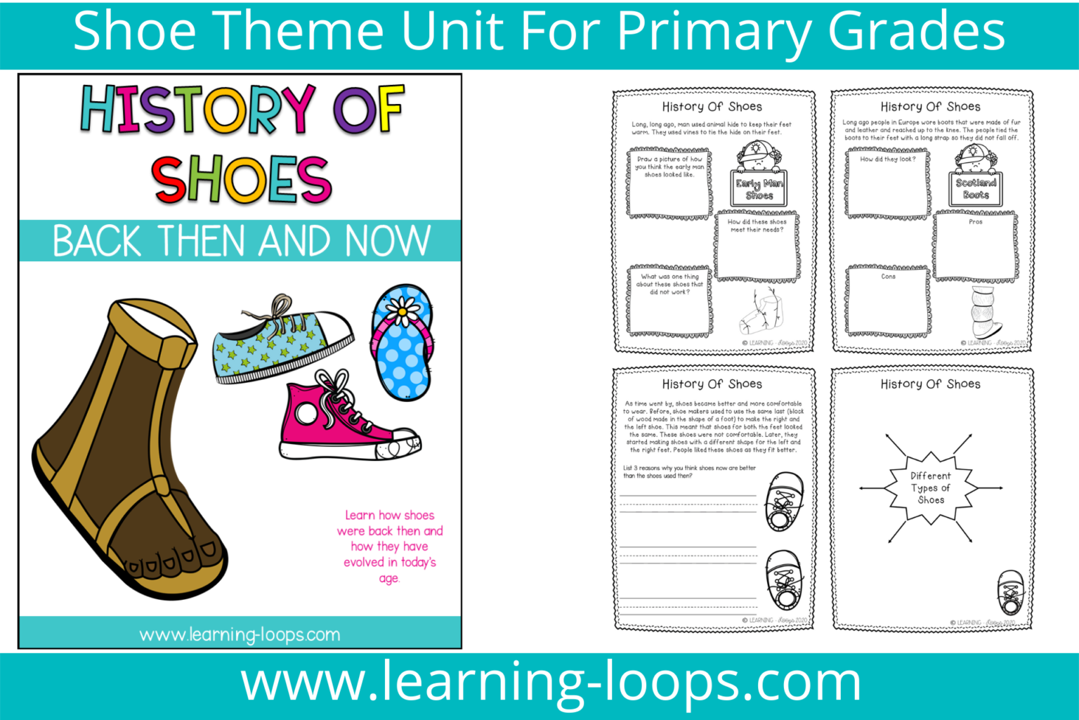 Shoe Theme Activities And Worksheets - Learning-Loops