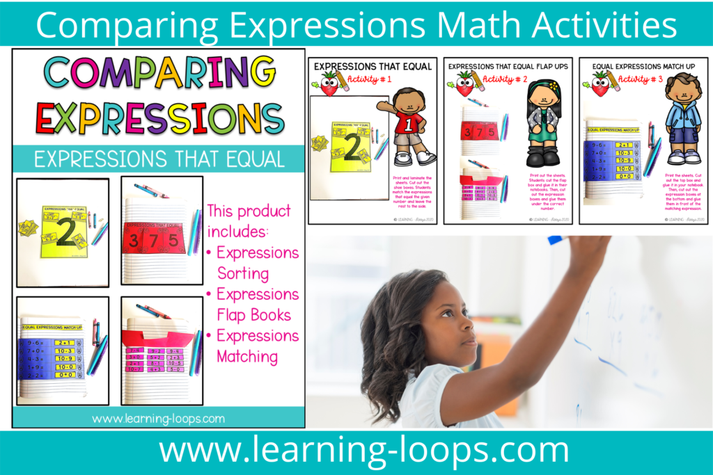 comparing expressions math activities